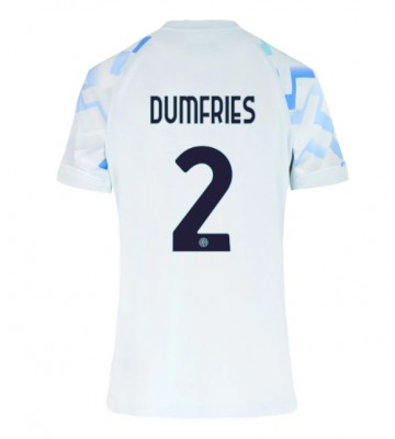 Inter Milan Denzel Dumfries #2 Udebanetrøje Dame 2025-26 Kortærmet